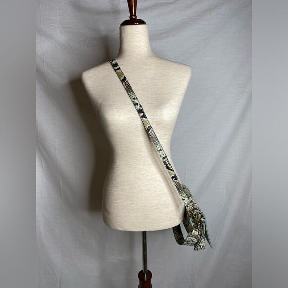 Madewell Flap Convertible Crossbody Snake Leather new with tags purse - Picture 5 of 13